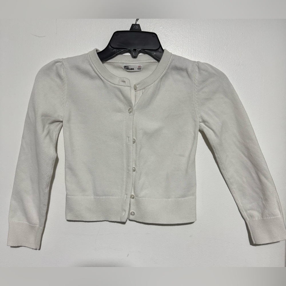 Epic Threads girls Cream Sweater size 6X